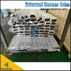 Profilé d'angle en aluminium pour salle blanche, cylindrique externe, garniture d'angle externe 2