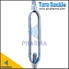 Galvanized turnbuckle, wire rope tightener, eye and eye turnbuckle, open body turnbuckle, tightener 8mm 5