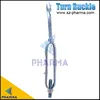 Galvanized turnbuckle, wire rope tightener, eye and eye turnbuckle, open body turnbuckle, tightener 8mm 1
