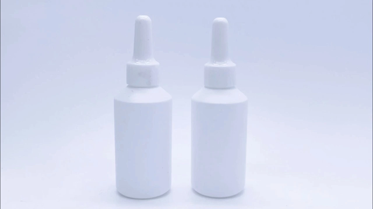 Glamorous 30ml white plastic squeeze HDPE ink glue bottles with twist off top 1
