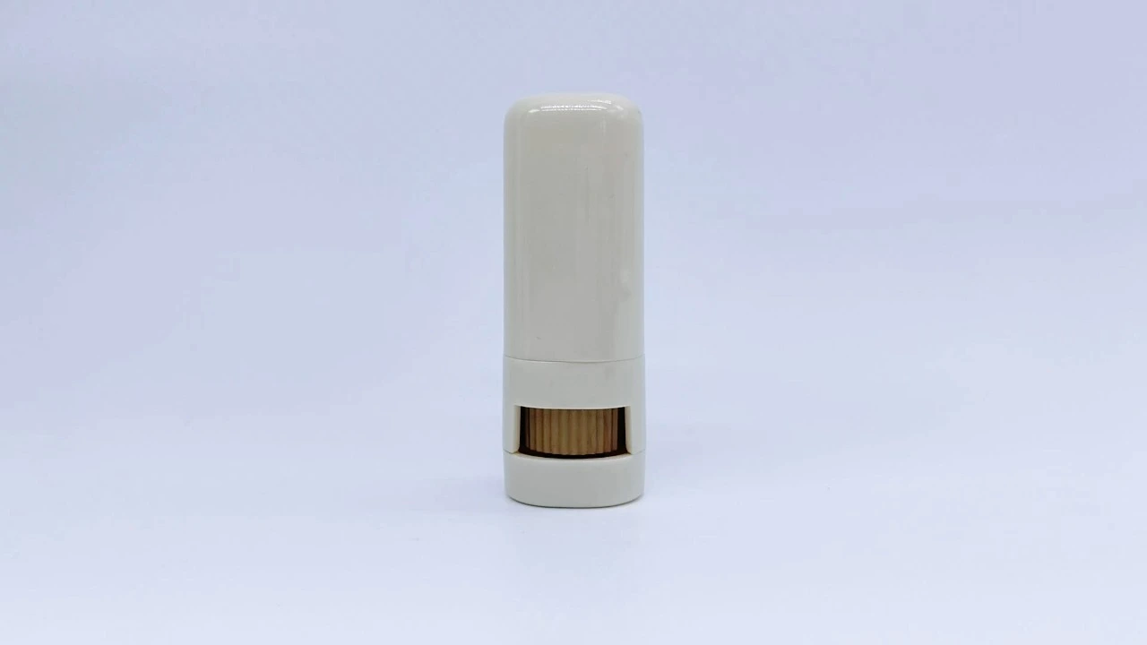 Glamouröser Haferflocken-Sonnenschutz-Deodorant-Stick aus Kunststoff, ovale, flache Verpackung, Roll-on-Stick 1