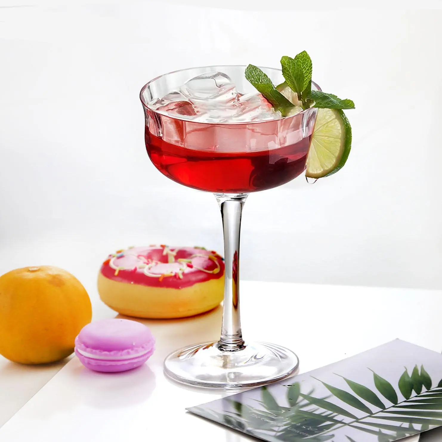 Customized Logo Acceptable Eco-Friendly 260ml Wine Glass Sodalime Glass Glass Wine Goblet 1