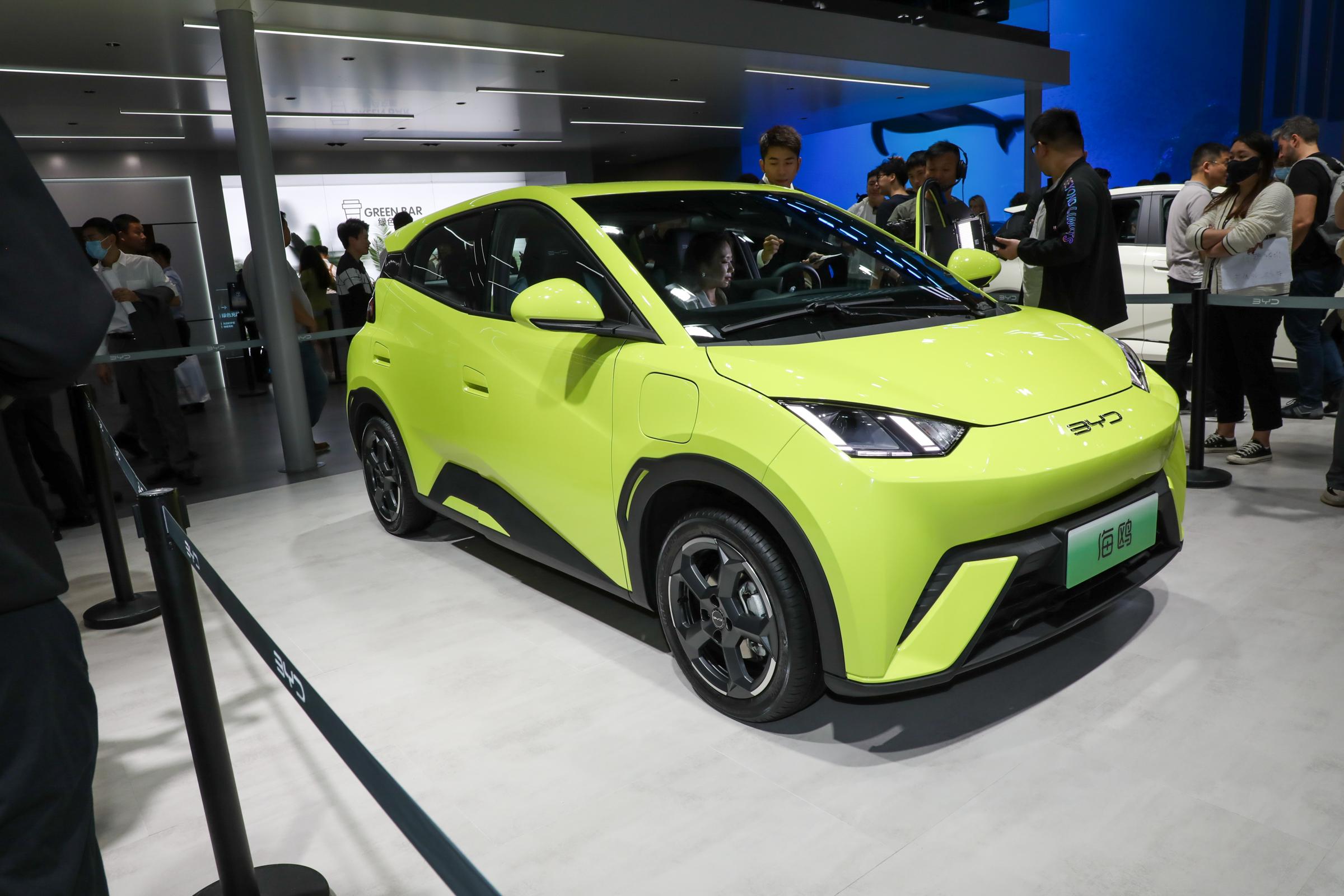 I-BYD Seagull Ev 2025 eno-405km Imoto Yamandla Entsha Yezihlalo ezi-4 ikhwalithi yekhwalithi ehlanzekile kagesi eshaja ngokushesha i-Smart Cheap Mini EV Car iyathengiswa 7