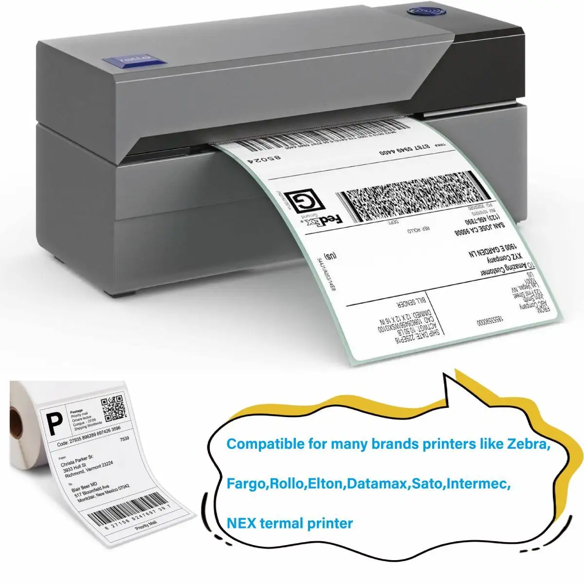 Custom Self Adhesive Label 500-2000pcs/ Roll Or Custom by Easy Stick 6
