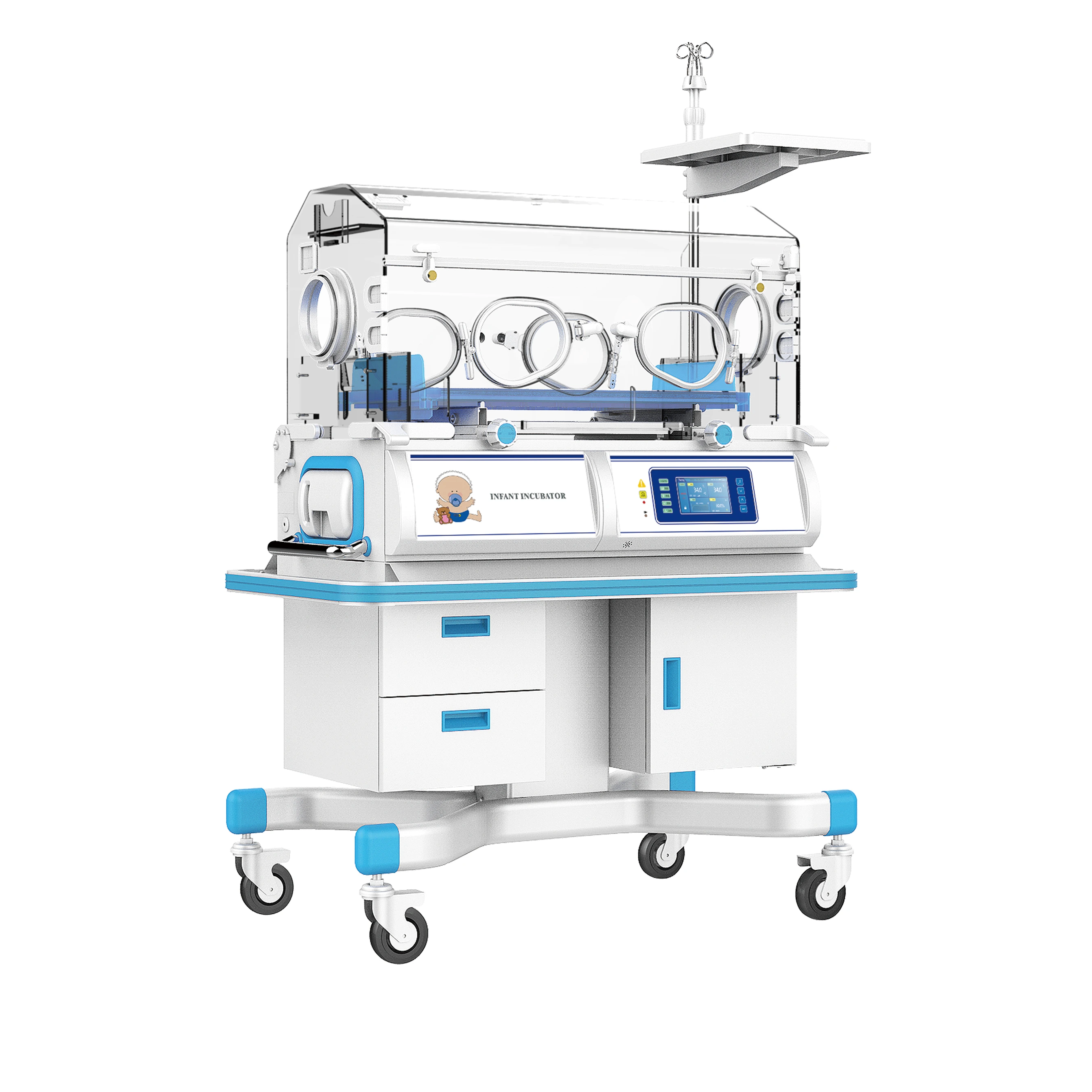 Máquina portátil coloreada LCD del transporte de la incubadora del bebé del hospital del control | INNORKOM 1