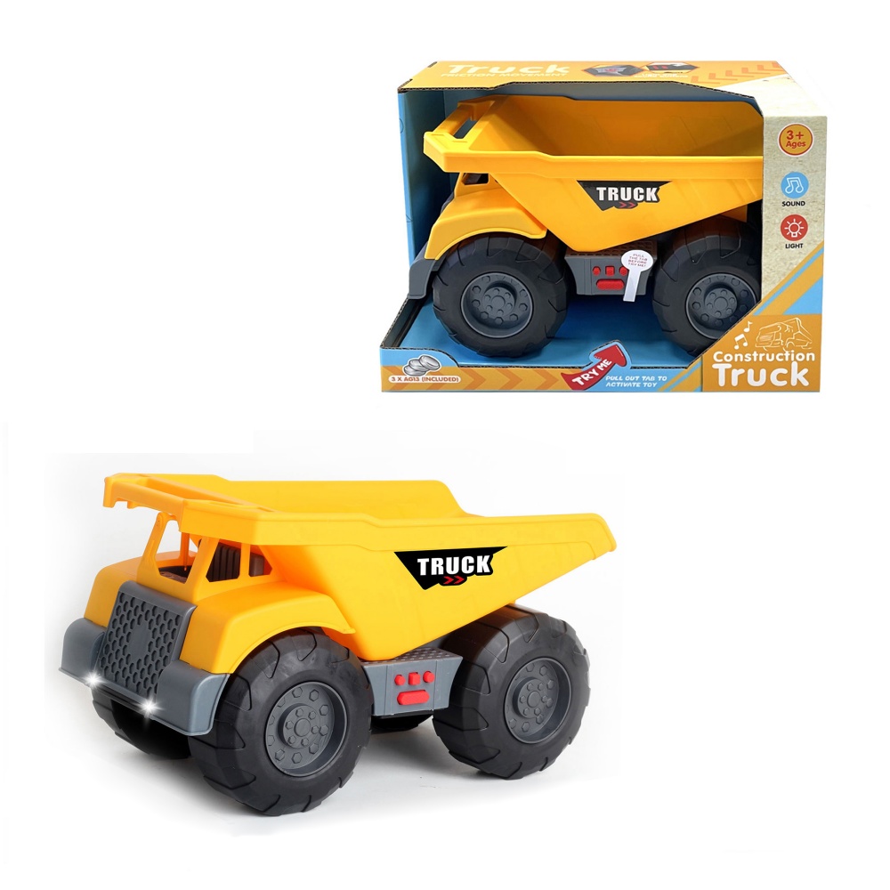 Lighting Earth Moving Vehicle With Sound Non-toxic Transporting Truck Plastic Car For Children 1