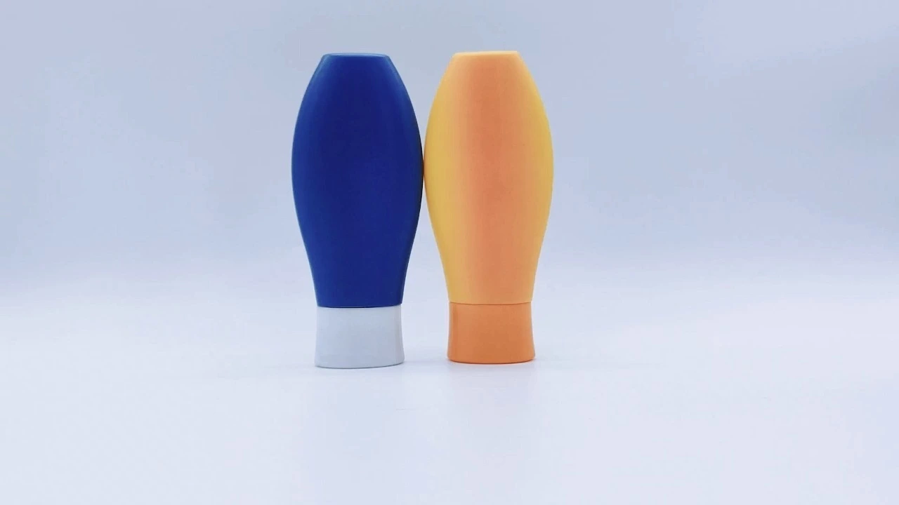 Glamorous 90ml blue/orange PE Squeeze lotion BB cream and sunscreen Tube 1