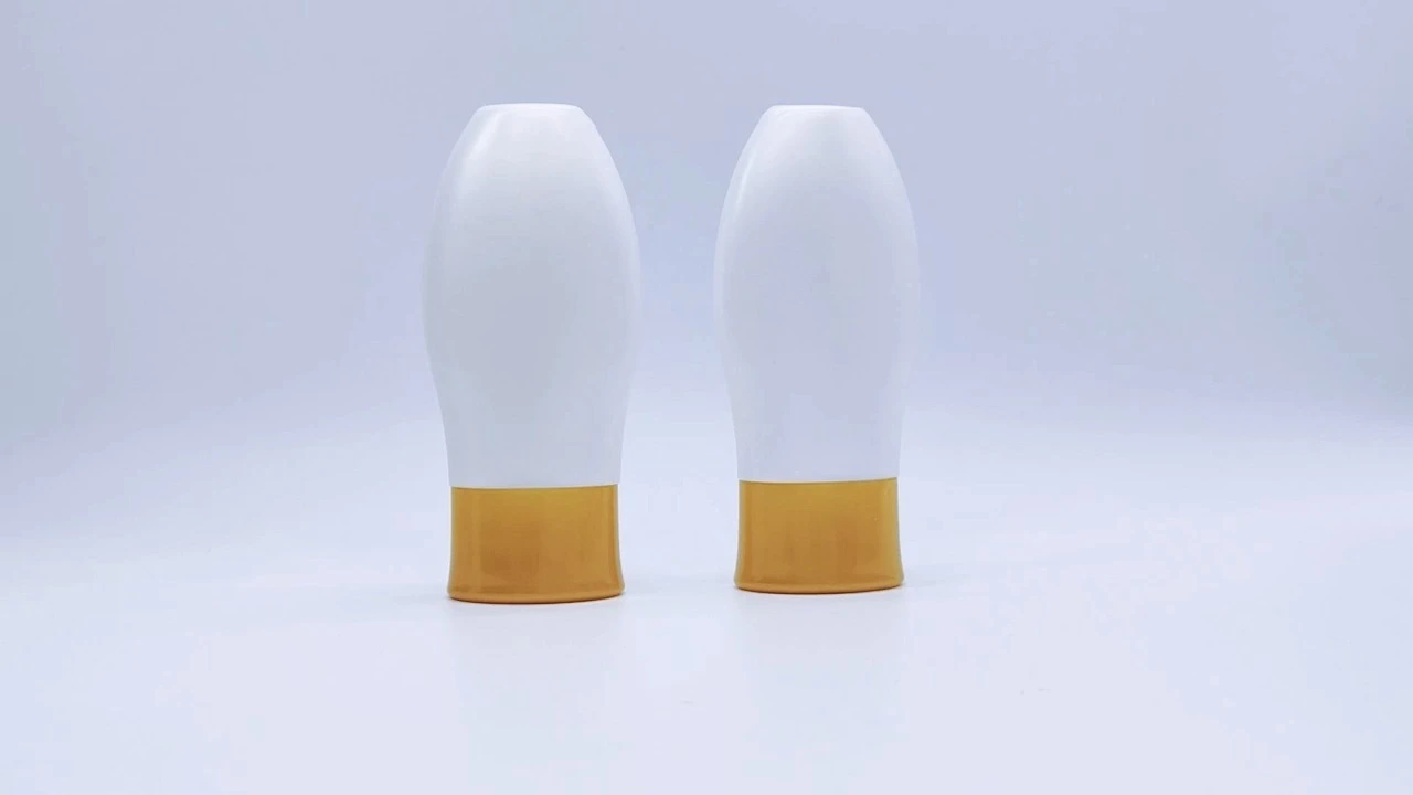 Glamorous 50ml pearl white PE squeeze lotion bottles BB cream bottles 1