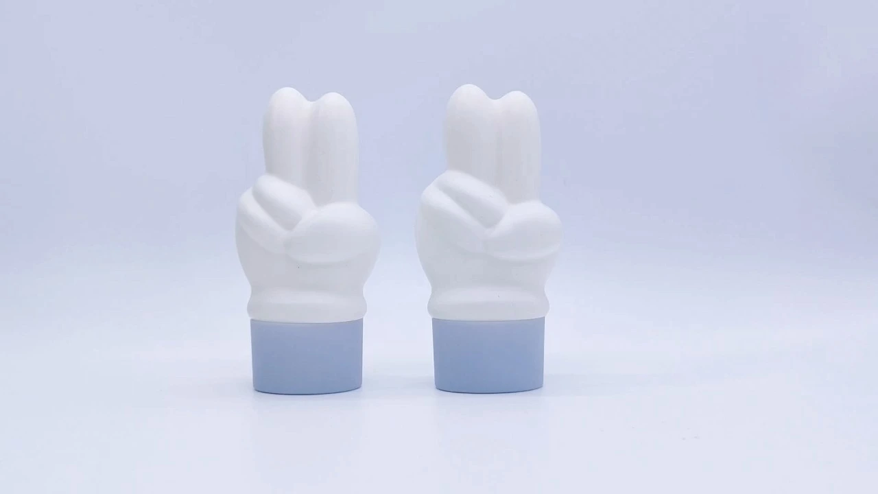 Glamorosas botellas de loción para manos de bebé de PE blanco de 50 ml, frascos de protección solar 1