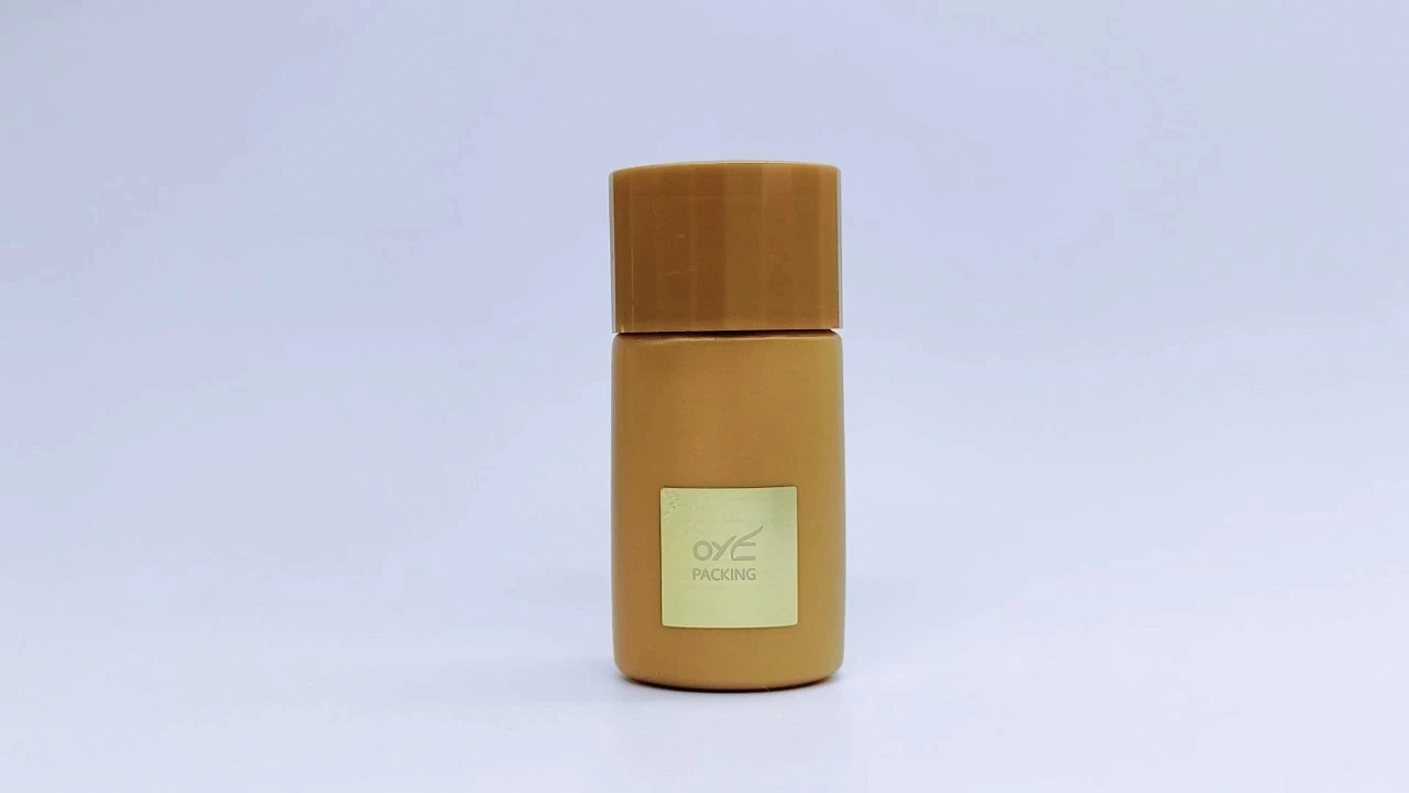 Glamorous 30ml brown PE squeeze lotion bottles,Sunscreen jar 1
