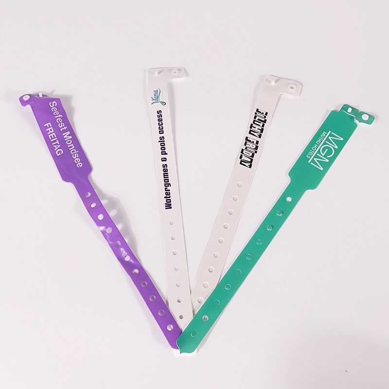 Cina Bracciale monouso numerato con numero di serie del cinturino in vinile personalizzato 1
