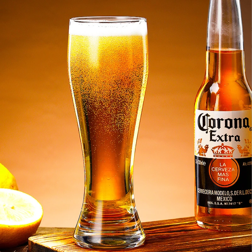 Copos de cerveja artesanal de 15 onças - Copos altos com base pesada para cerveja de trigo, cervejas de bar, IPA, perfeitos para bares, festas e presentes 1