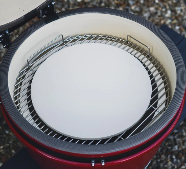 Multifunktionales Zubehör speziell für Kamado-Keramikgrills, darunter keramische Pizzasteine, wärmeisolierende Steine ​​und Wärmediffusoren 1