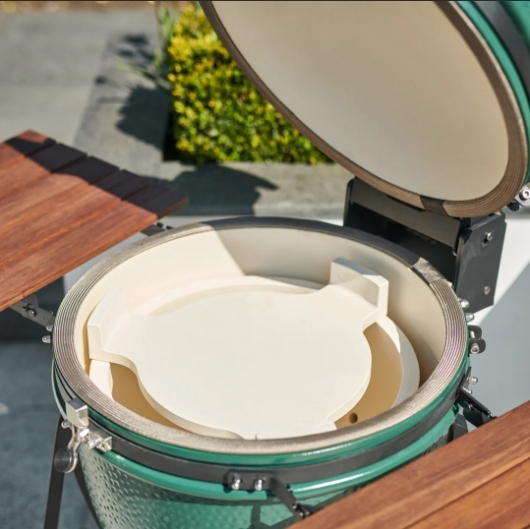 Spezielles Zubehör für Kamado-Keramikgrills, dreibeinige wärmeableitende Keramiksteine, Pizzapfannen und wärmeisolierende Platten 1