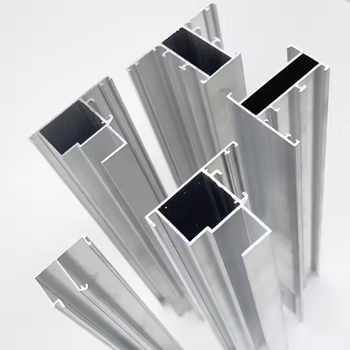 Porta in alluminio e finestre 6063-T6 6005A-T5 verniciate a polvere bianca e nera 1