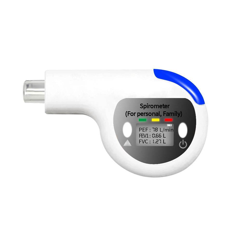 Testador de volume pulmonar indolor sem contato LCD digital, espirômetro eletrônico, medição eletrônica de capacidade vital, JSC-618 1