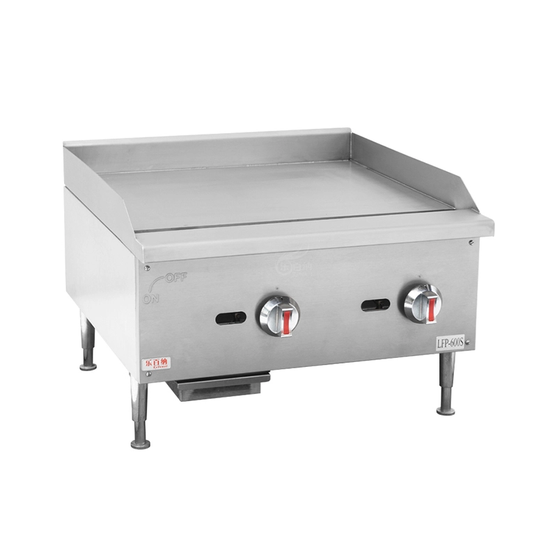 24 Inch Commercial Countertop Gas Griddle Grill-Flat Top,2 Burner（EGG24S) 1