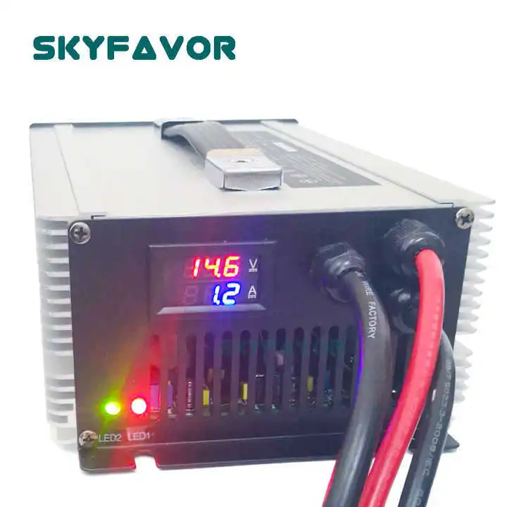 Custom professional 18A 28S 84V lifepo4 battery charger 102.2V 28S lifepo4 battery pack charger for lifepo4 battery with display 1