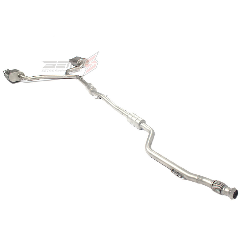 Catback de système d'échappement de voiture d'acier inoxydable pour Mercedes Benz W205 4