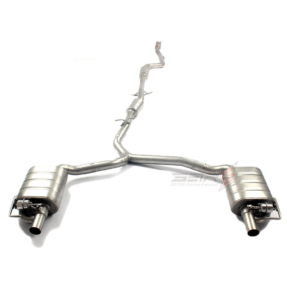 Catback de système d'échappement de voiture d'acier inoxydable pour Mercedes Benz W205 2