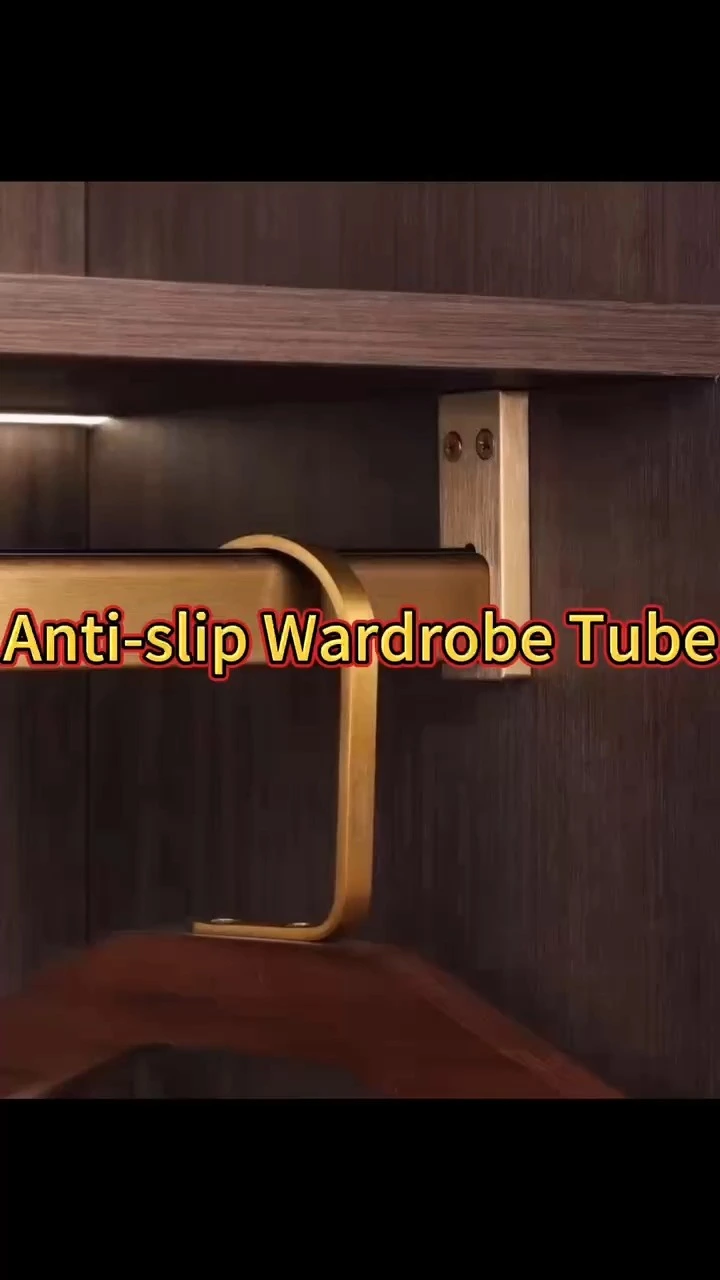 Wardrobe Tube Clothes Hanger Support Aluminum Accessories 1