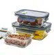 For Kitchen Glass Kitchen Containers with Lids High Borosilicate Glass by Crystal Houseware 2