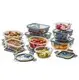 For Kitchen Glass Kitchen Containers with Lids High Borosilicate Glass by Crystal Houseware 3