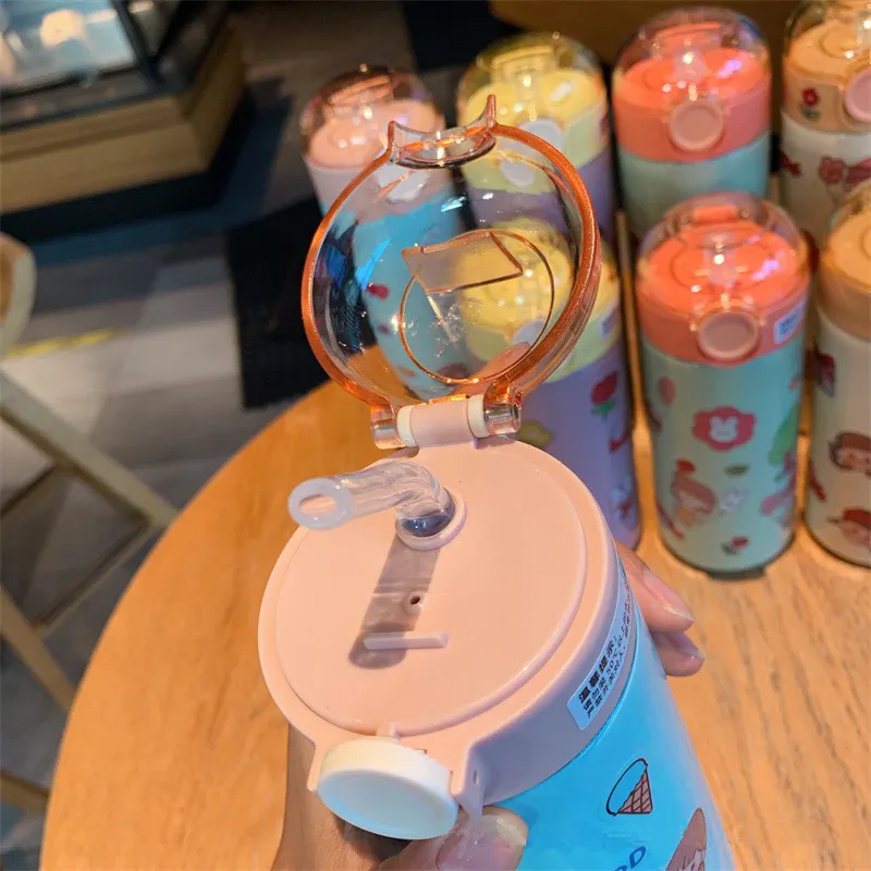 Water Bottle with Straw Directly Sale for Office KL-7524A/KL-7524B/KL-7524C 4