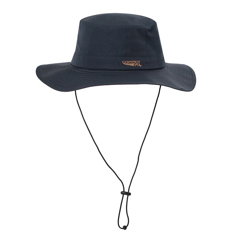 Sombrero Boonie Sun Bucket de nailon ligero para exteriores con corona plana de malla 1