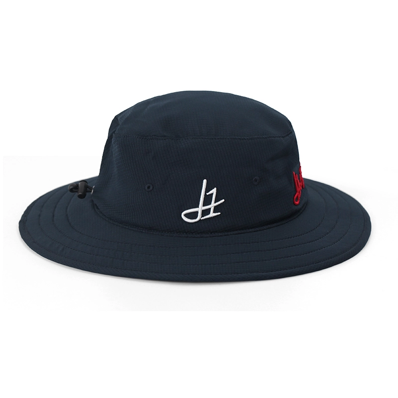 Sombrero de pescador de safari con protección UV bordado 100% algodón para exteriores 1