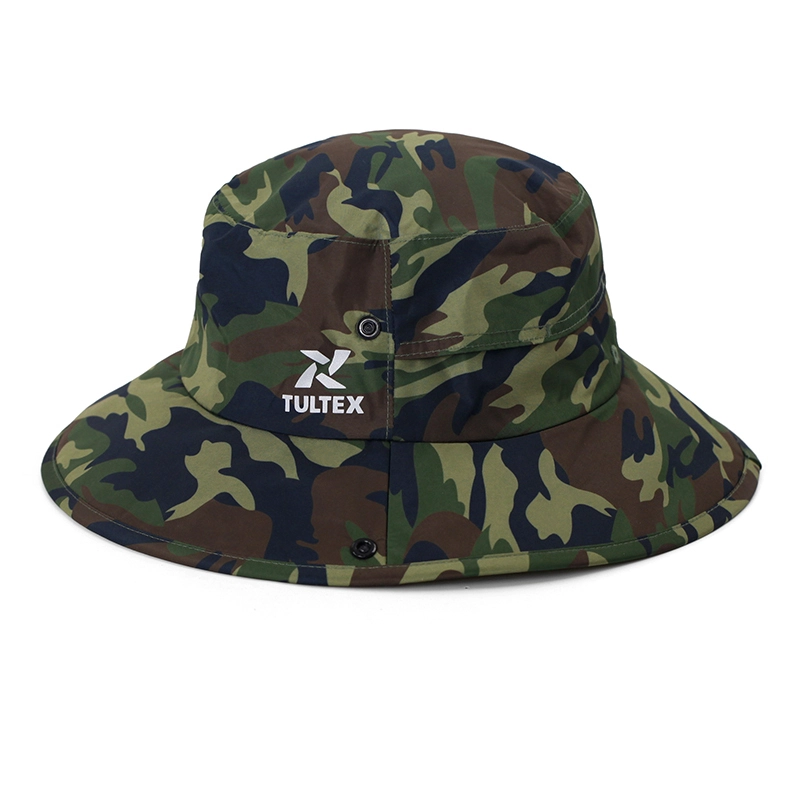 Camuflaje Protección UV Impermeable Safari Pesca Senderismo Boonie Bucket Hat 1