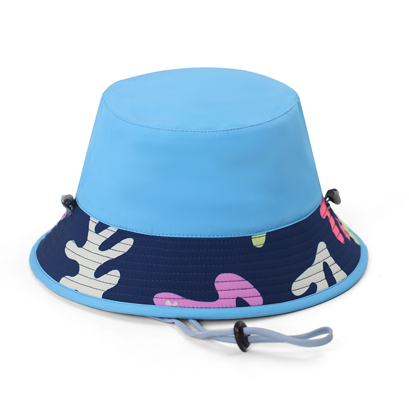 El pescador que acampa en la playa al aire libre capsula el sombrero de nylon suave del cubo de la impresión 1
