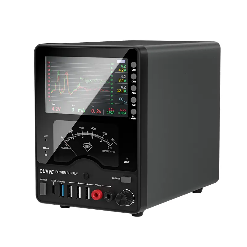 Alimentation CC réglable de laboratoire TBK-218, 30 V 10 A, avec affichage LCD de la forme d&#39;onde 1