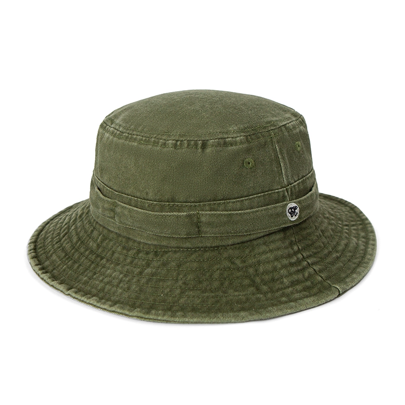 Sombrero retro del cubo de la protección solar de la caza de la pesca lavada del dril de algodón retro al aire libre 1