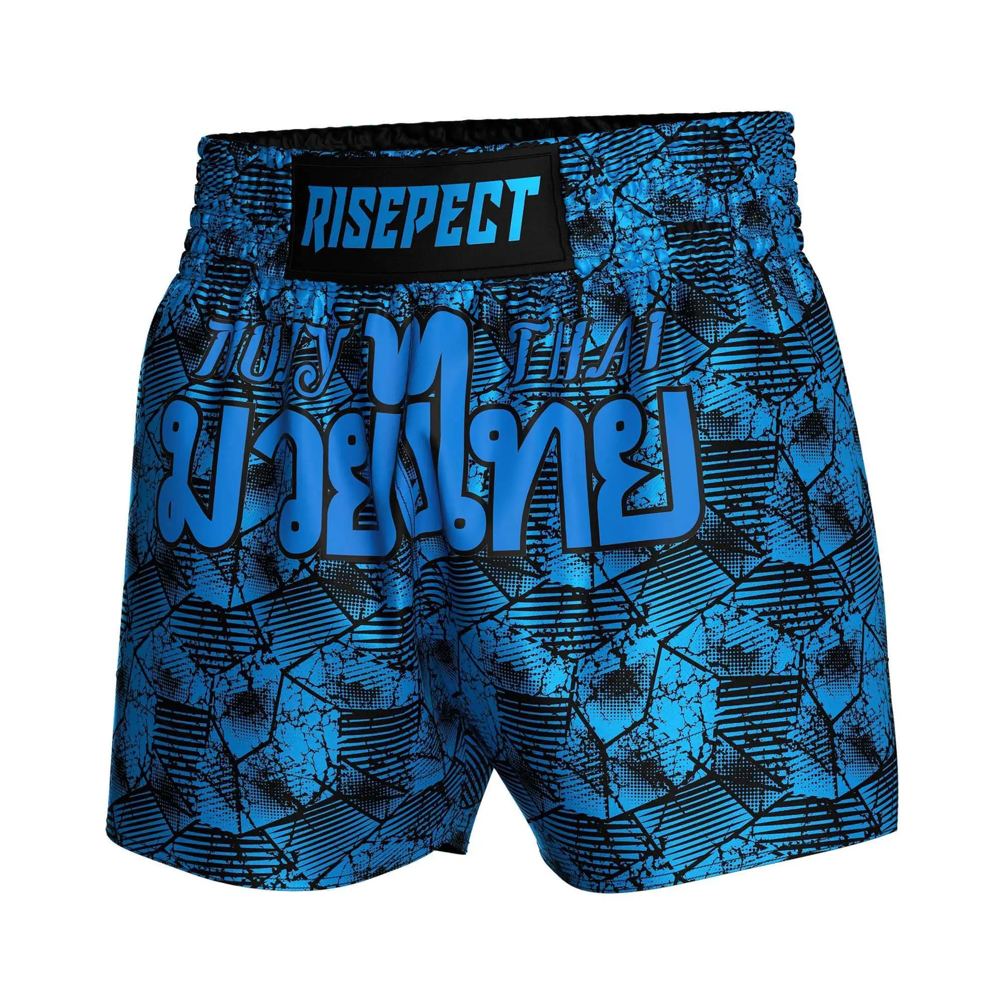 Rise Rose-blue Camouflage Muay Thai Shorts MMA 1