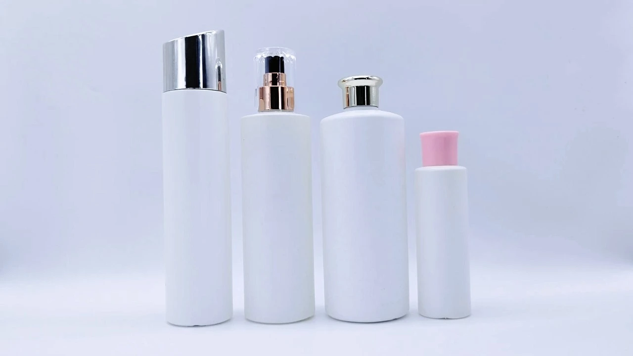 Envase glamoroso de loción corporal para el cuidado de la piel, de PE/PET blanco, de 100 ml/300 ml/500 ml 1