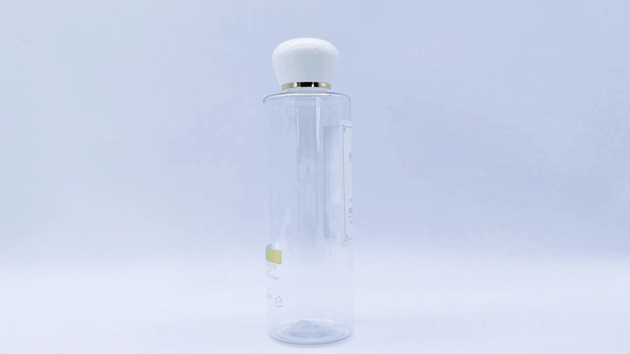 Glamorous 250ml colorless transparent PET skin care packaging body Lotion bottle 1