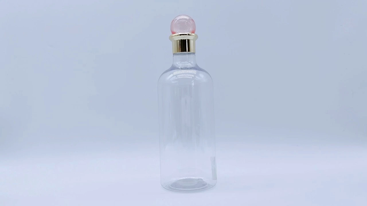 Glamorous 480ml colorless transparent PET skin care packaging body Lotion bottle 1
