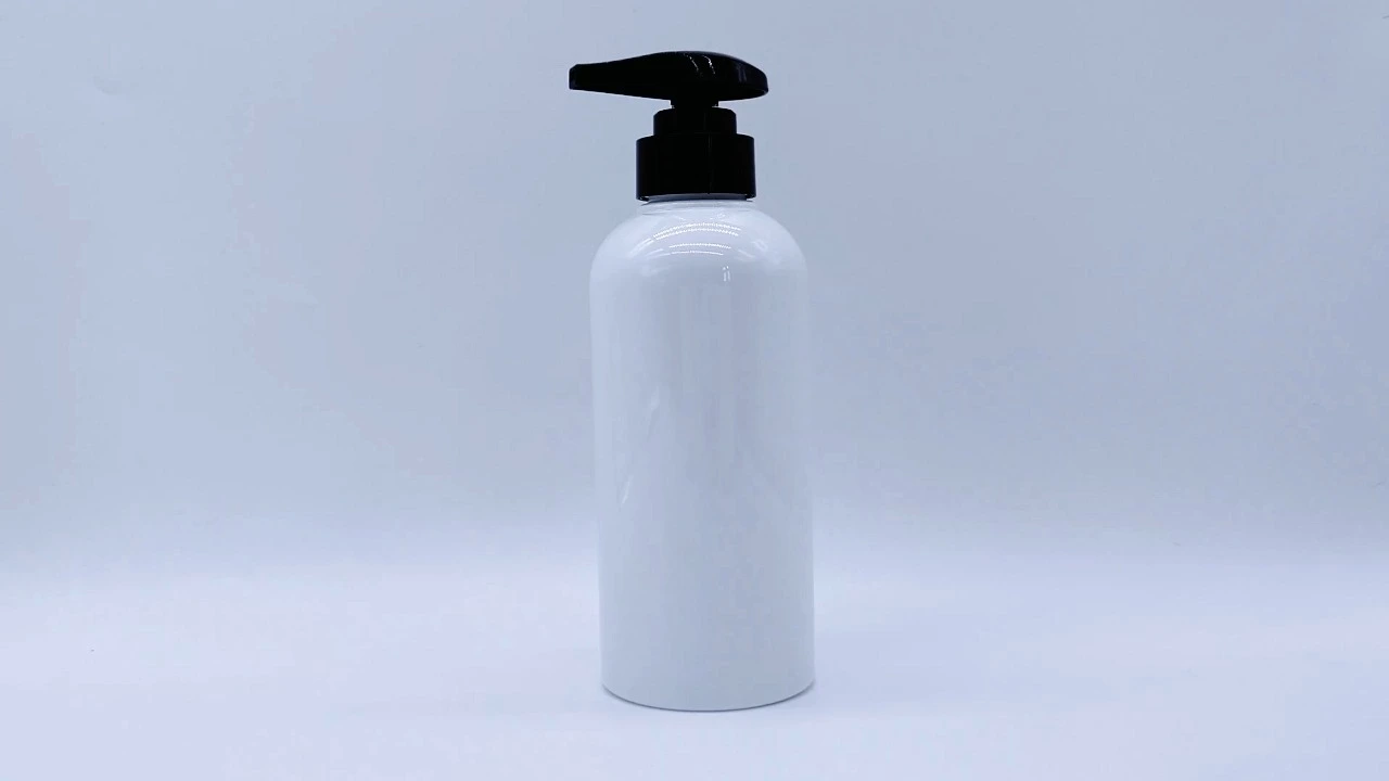 Glamorous 380ml smooth white PET skin care packaging body Lotion bottle 1