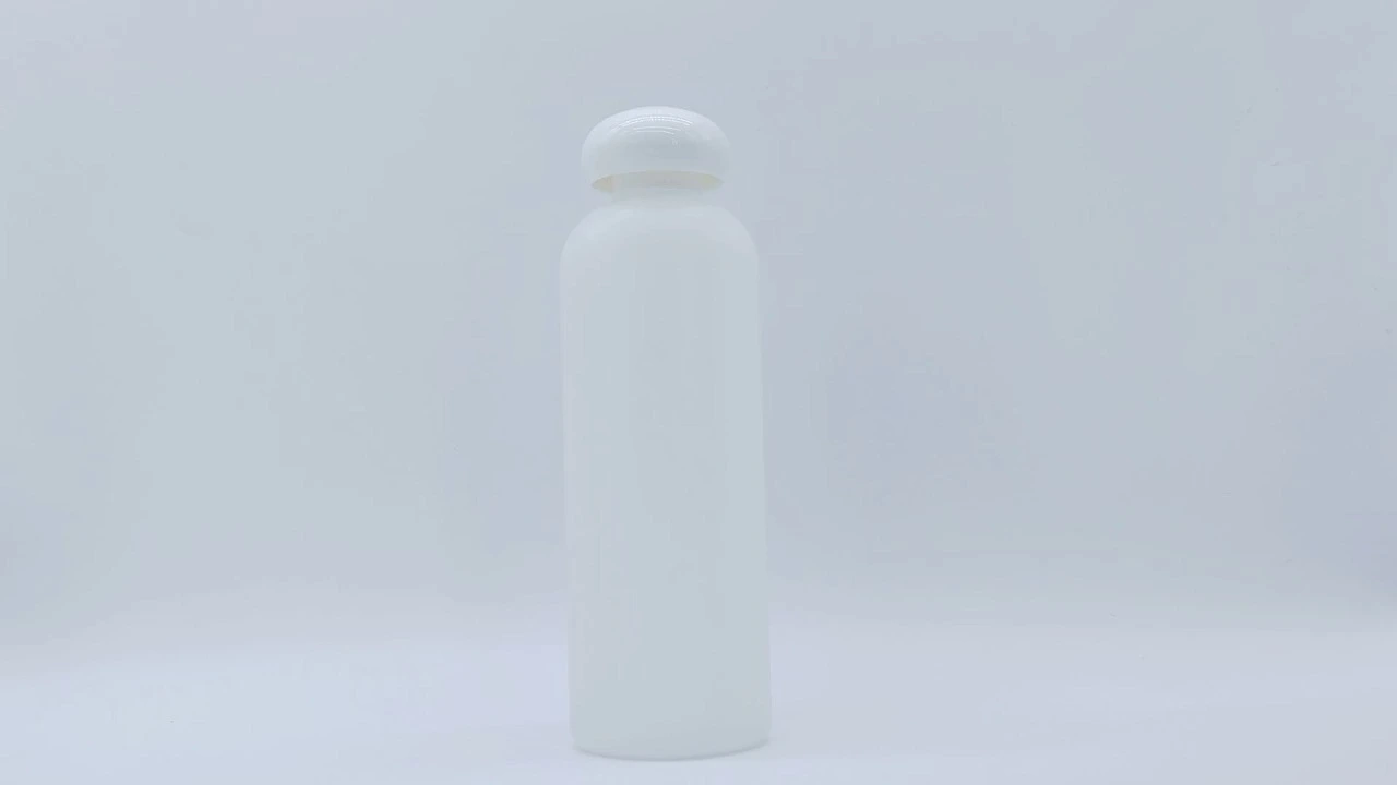 Glamorous 420ml white frosted translucent PE skin care packaging body Lotion bottle 1