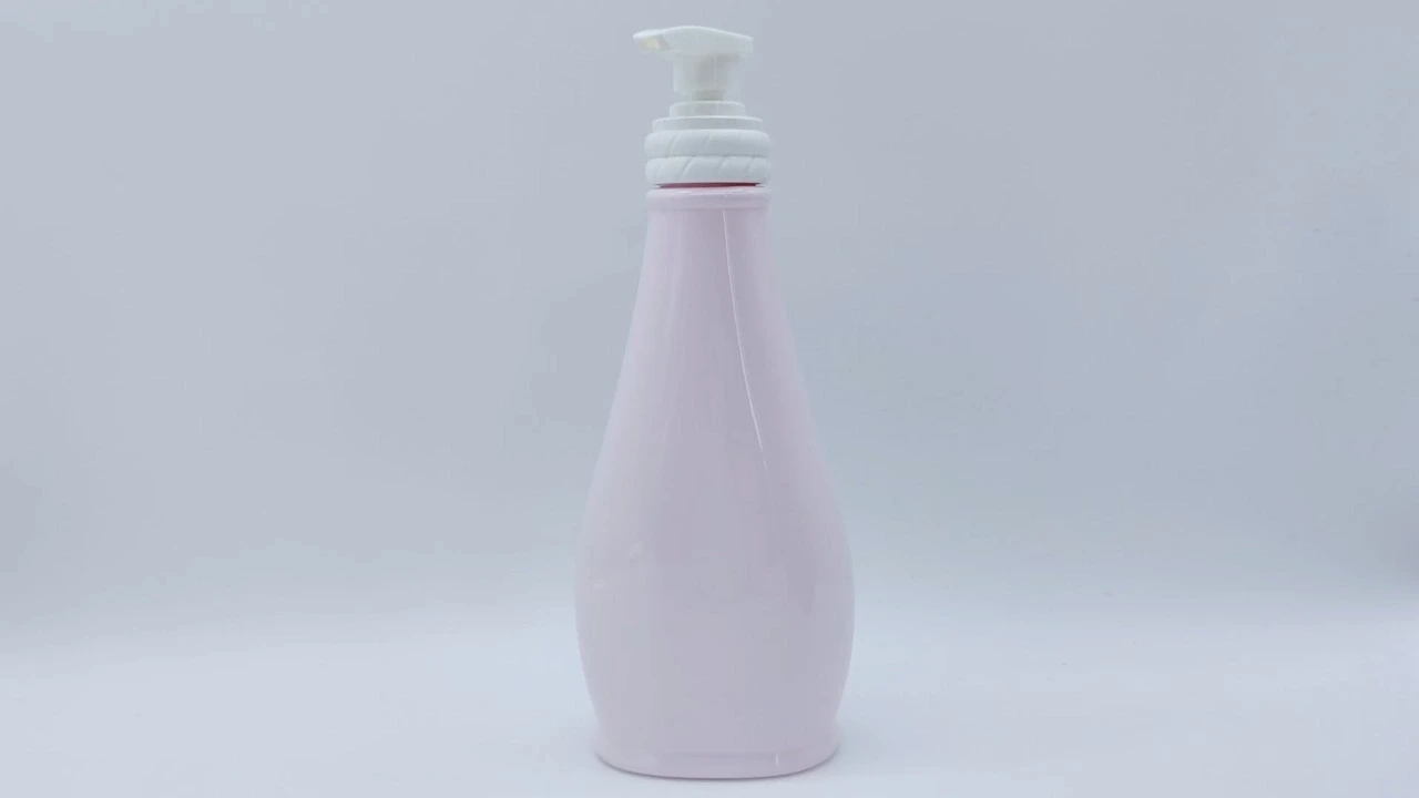 Glamorous 480ml pink PET skin care packaging body Lotion bottle 1