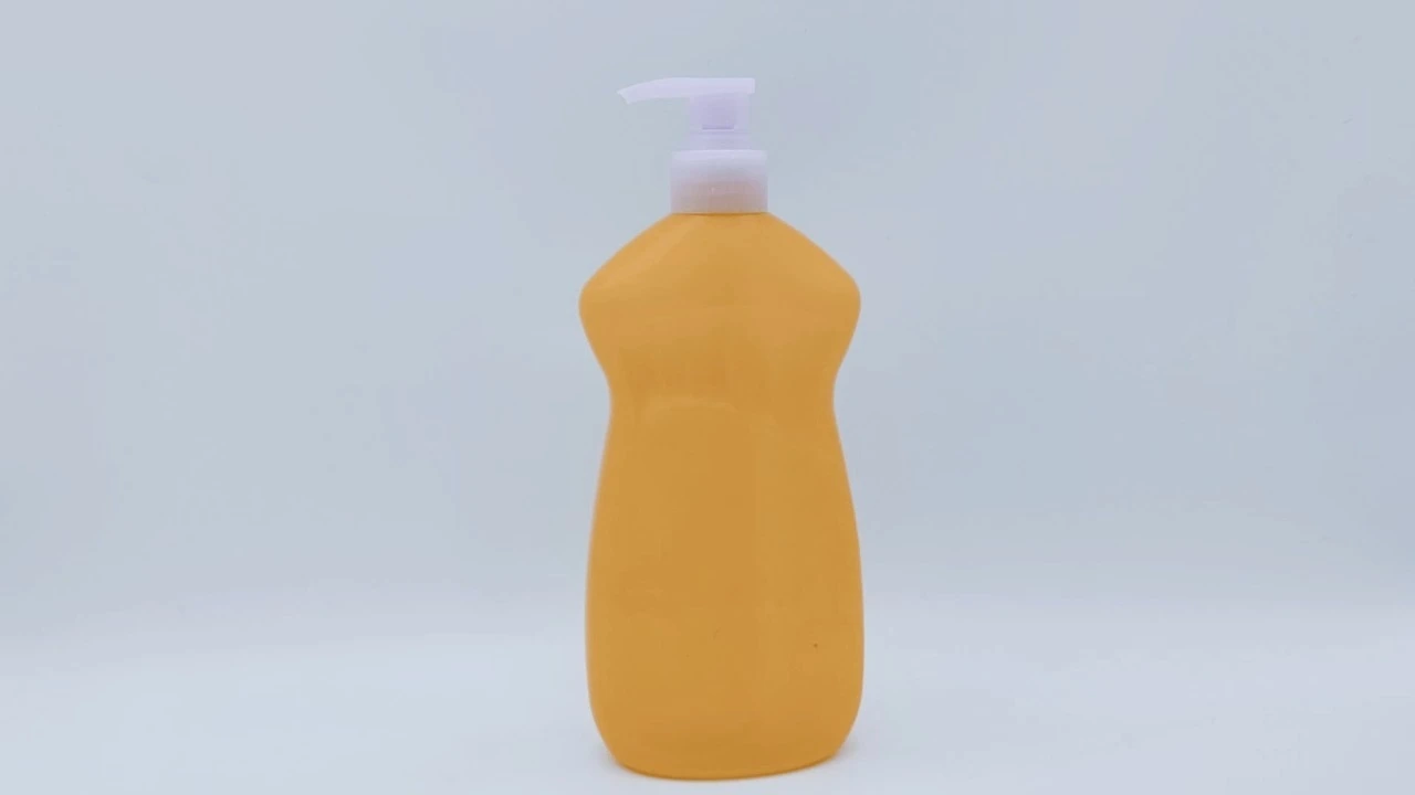 Glamorous 500ml orange matte PE skin care packaging body Lotion bottle 1