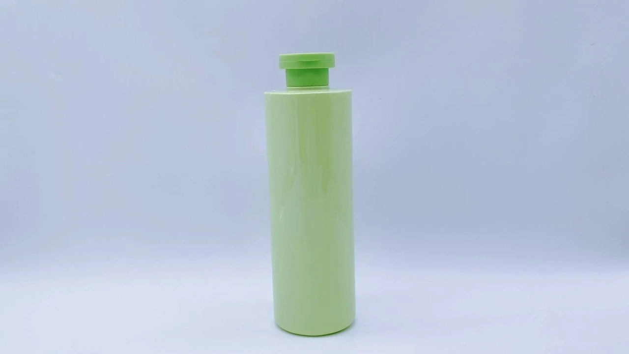 Glamorous 550ml green matte PE skin care packaging body Lotion bottle 1