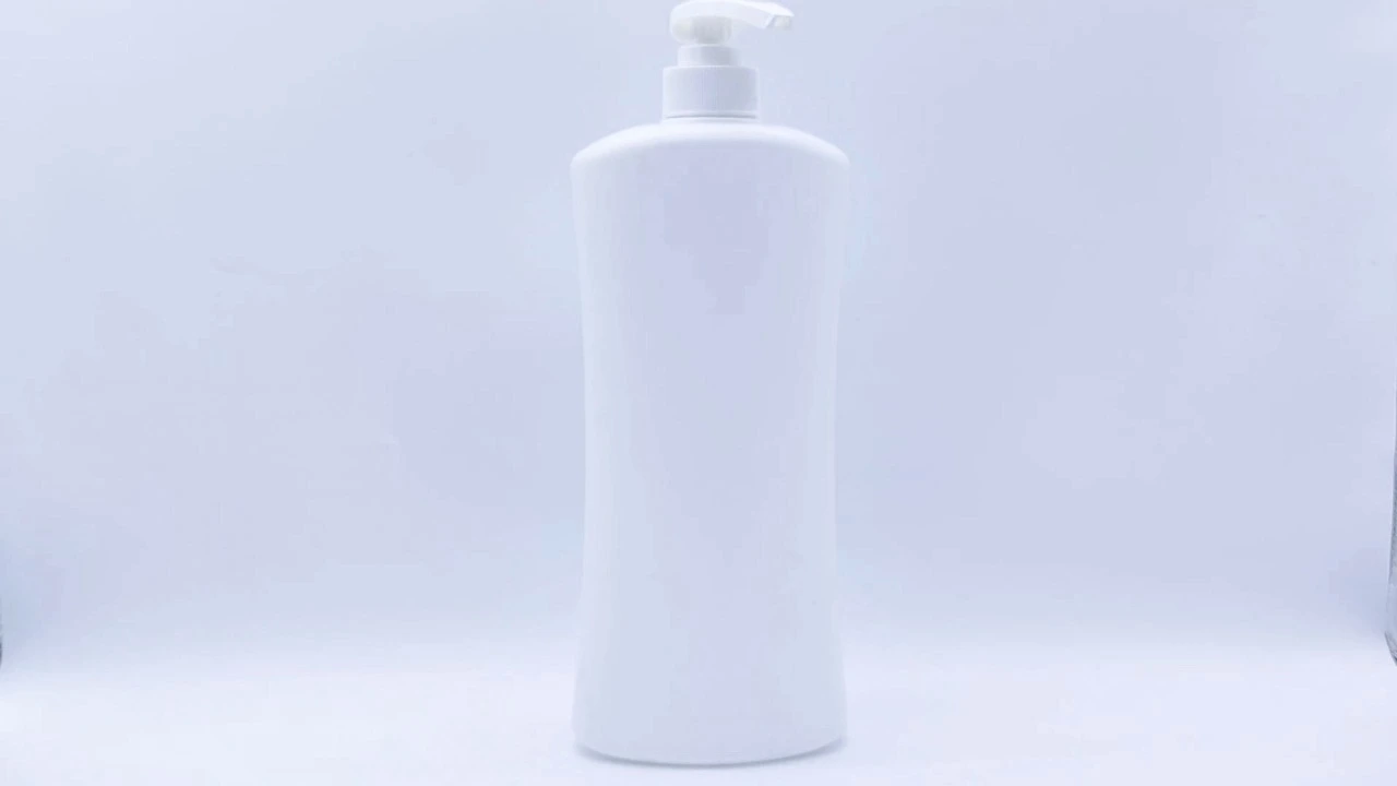 Glamorous 1000ml white PE skin care packaging body Lotion bottle 1