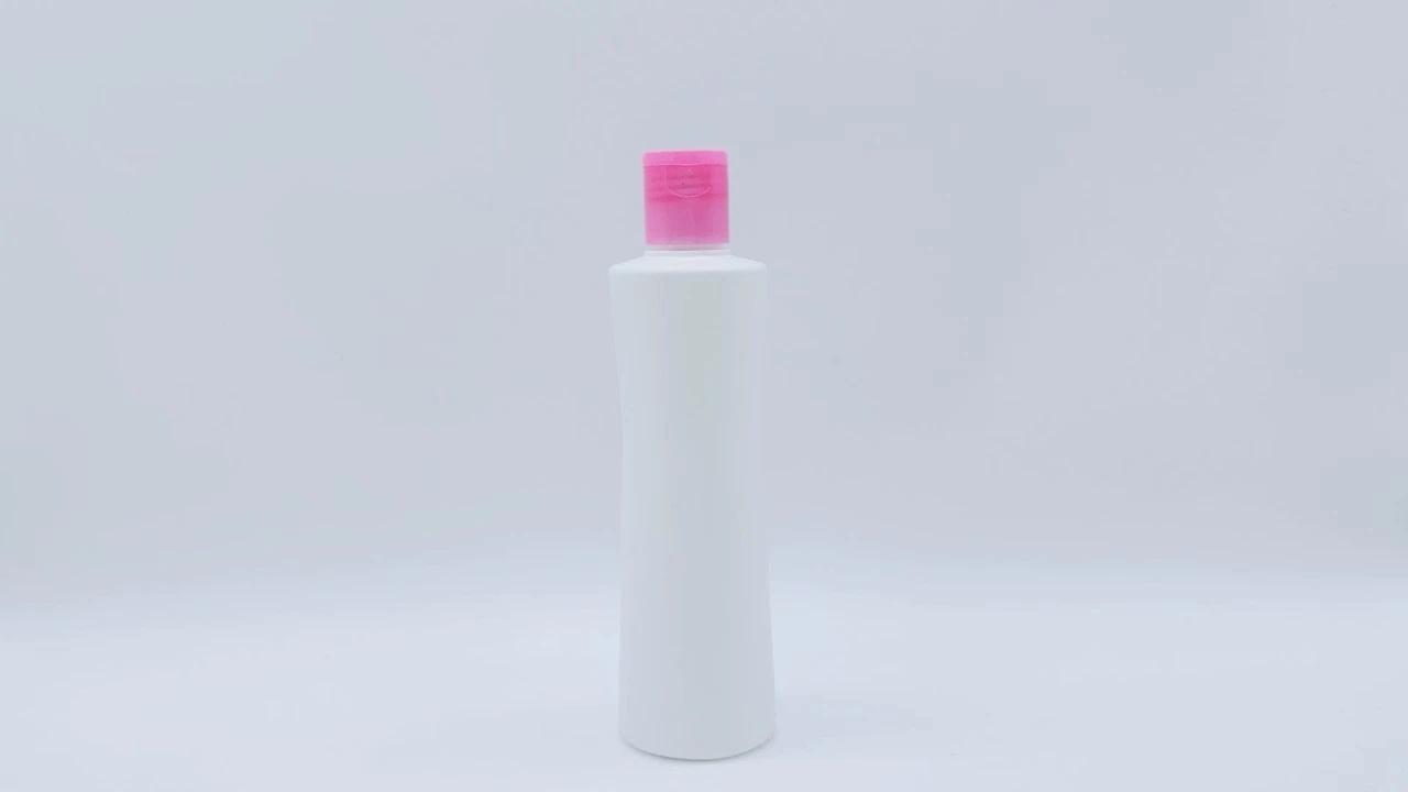 Glamorous 250ml white PE skin care packaging body Lotion bottle 1