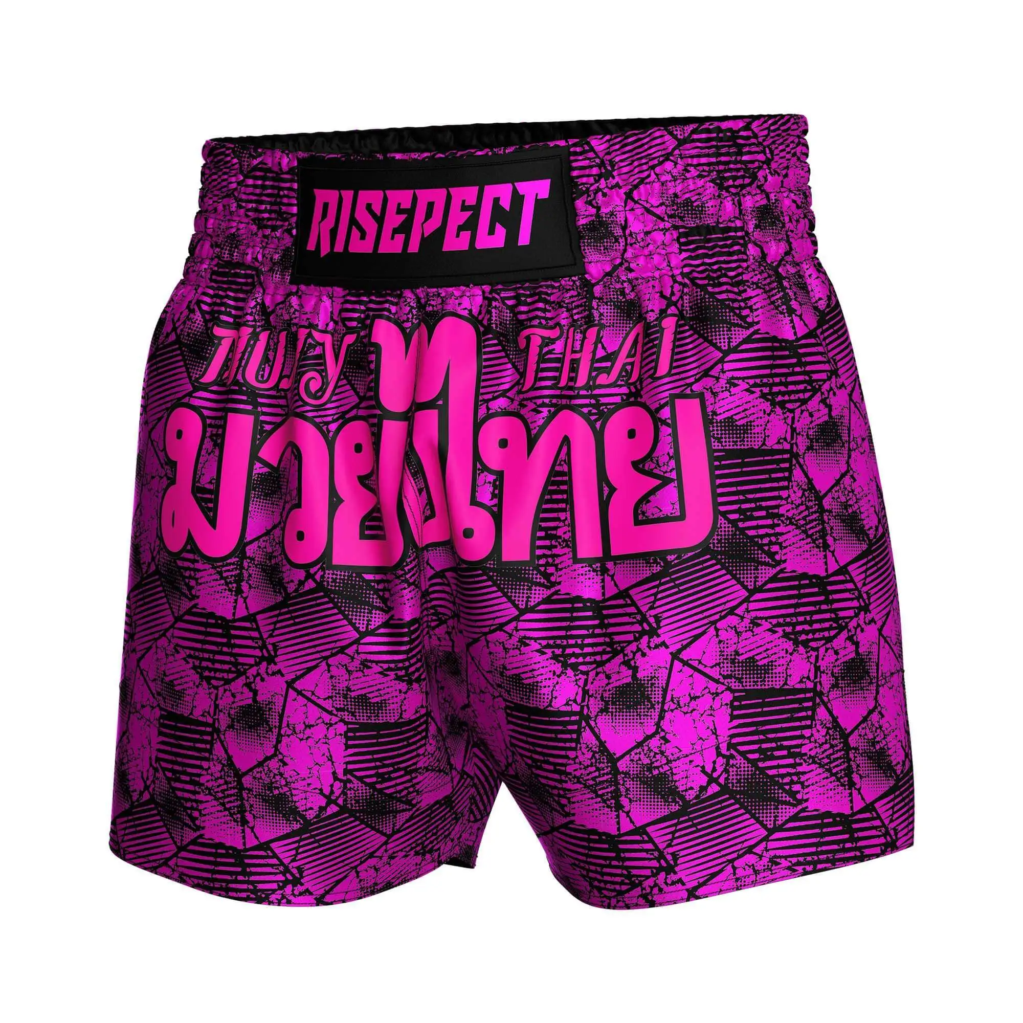 Rise Rose-red Camouflage Muay Thai Shorts MMA 1