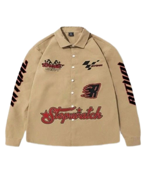 Street Life Men Letter Graphic Shirt, School 1