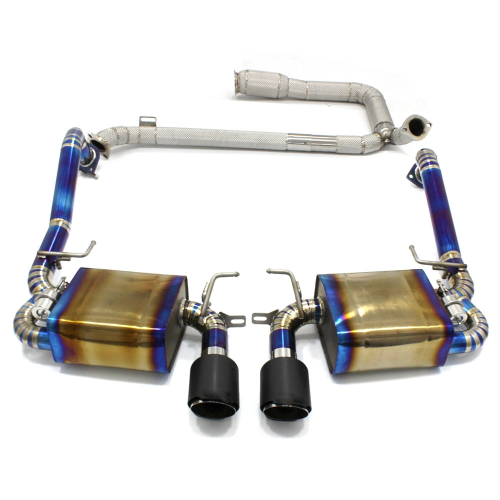 Sistema de escape de coche Cat-back+Downpipe para Porsche Boxster 718 1