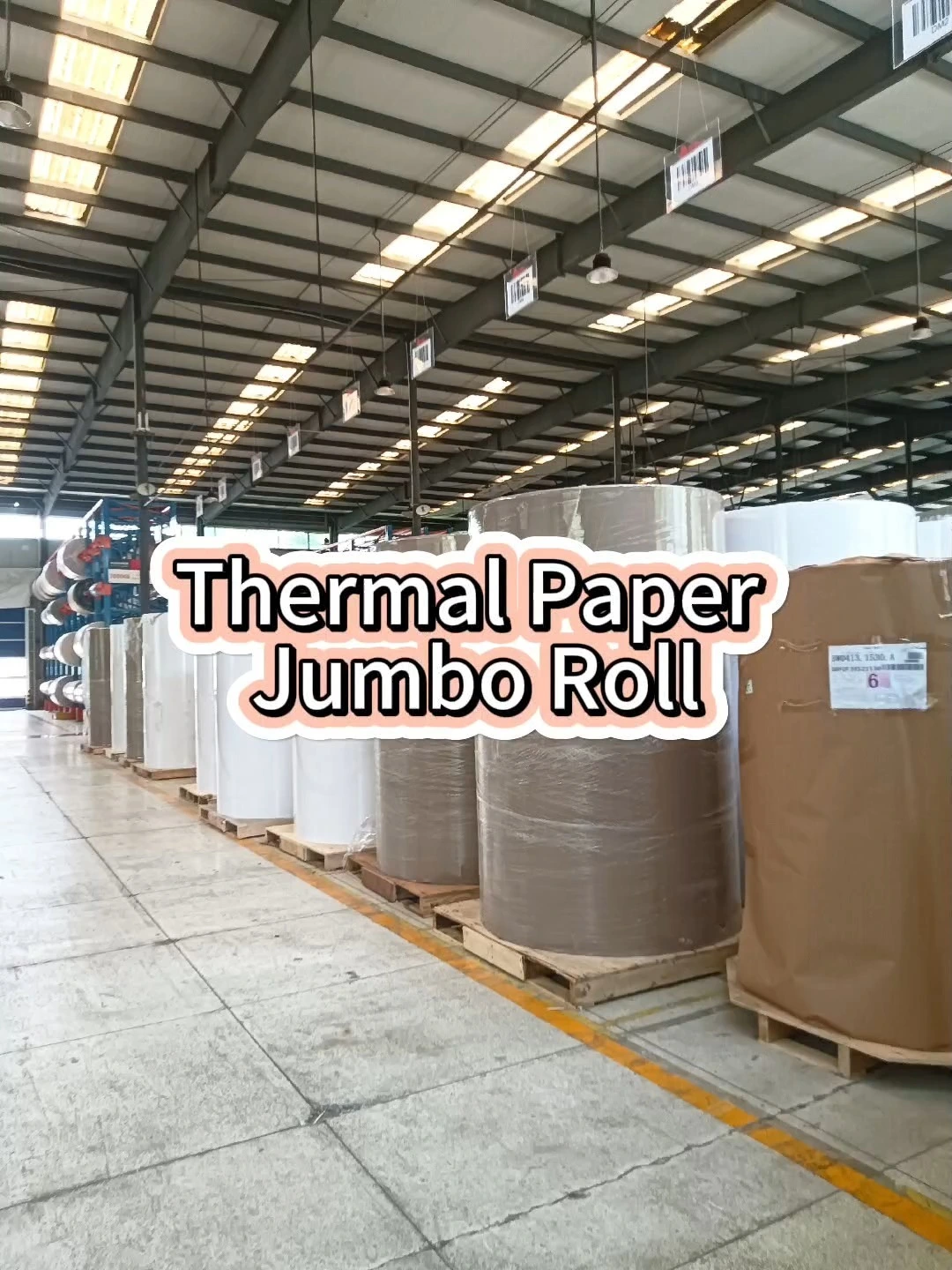 Rollos de papel para máquina rollo jumbo rollo de papel para recibos 830 de ancho 1