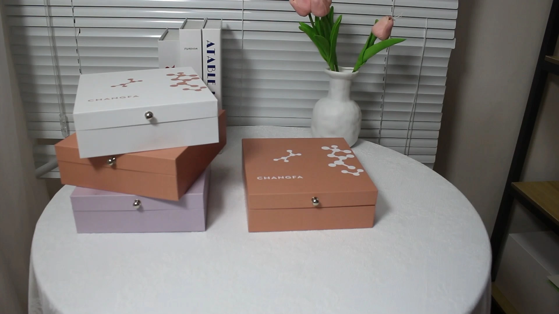 Kosmetik-Clamshell-Box mit EVA-Samteinsatz 1